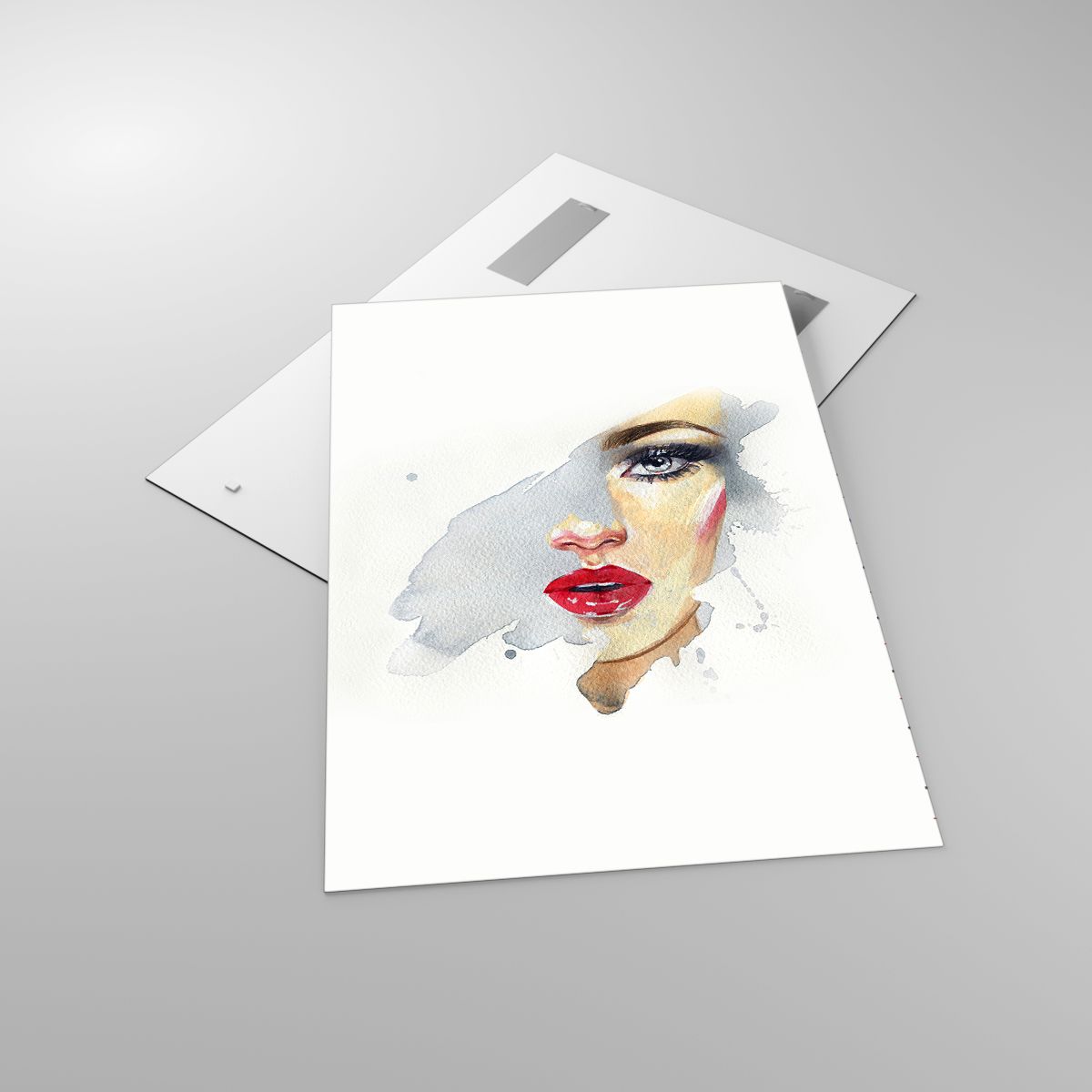 Glass picture  Woman'S Face, Glass picture  Woman, Glass picture  Red Lips, Glass picture  Portrait, Glass picture  Painting