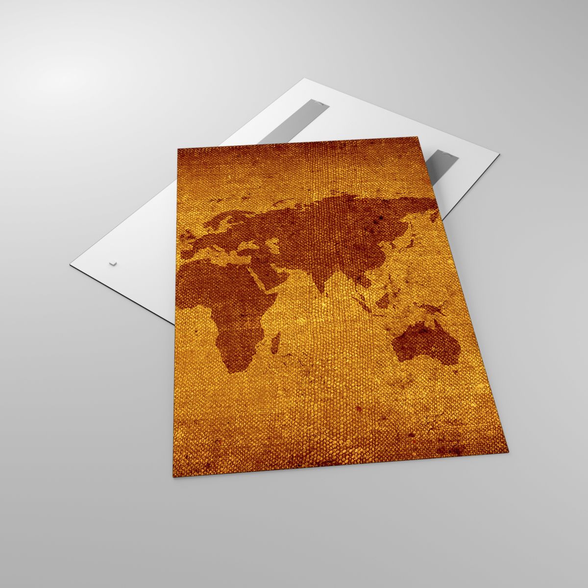 Glasbild Weltkarten, Glasbild Kontinente, Glasbild Reisen, Glasbild Geschichte, Glasbild Jahrgang