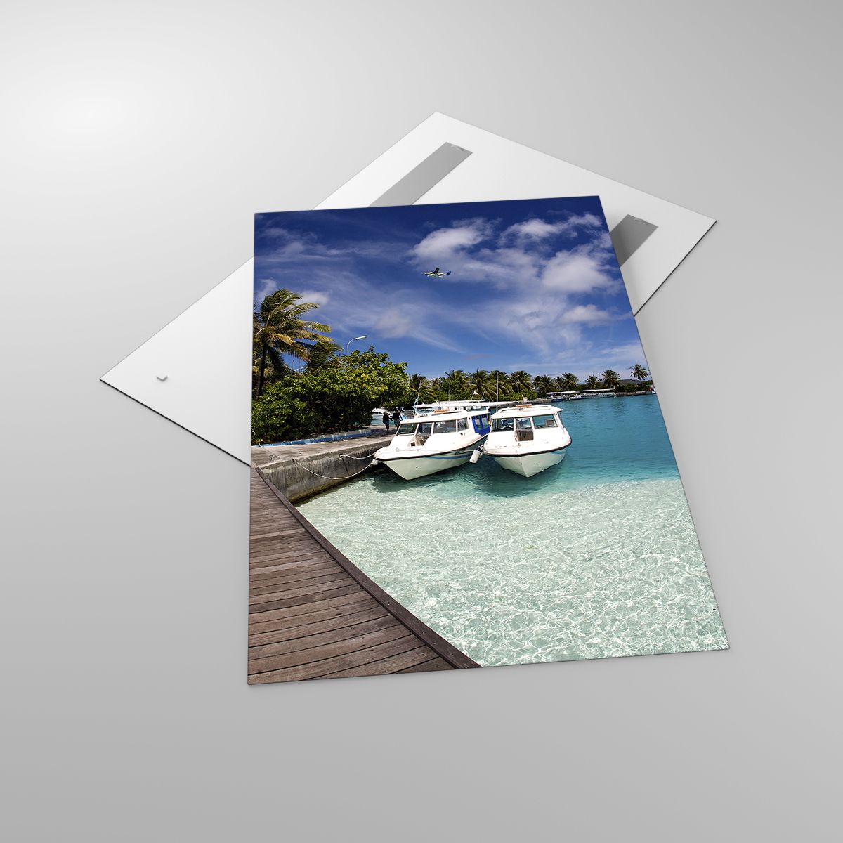 Obraz na skle Krajina, Obraz na skle Ráj, Obraz na skle Moře, Obraz na skle Maledivy, Obraz na skle Cestování