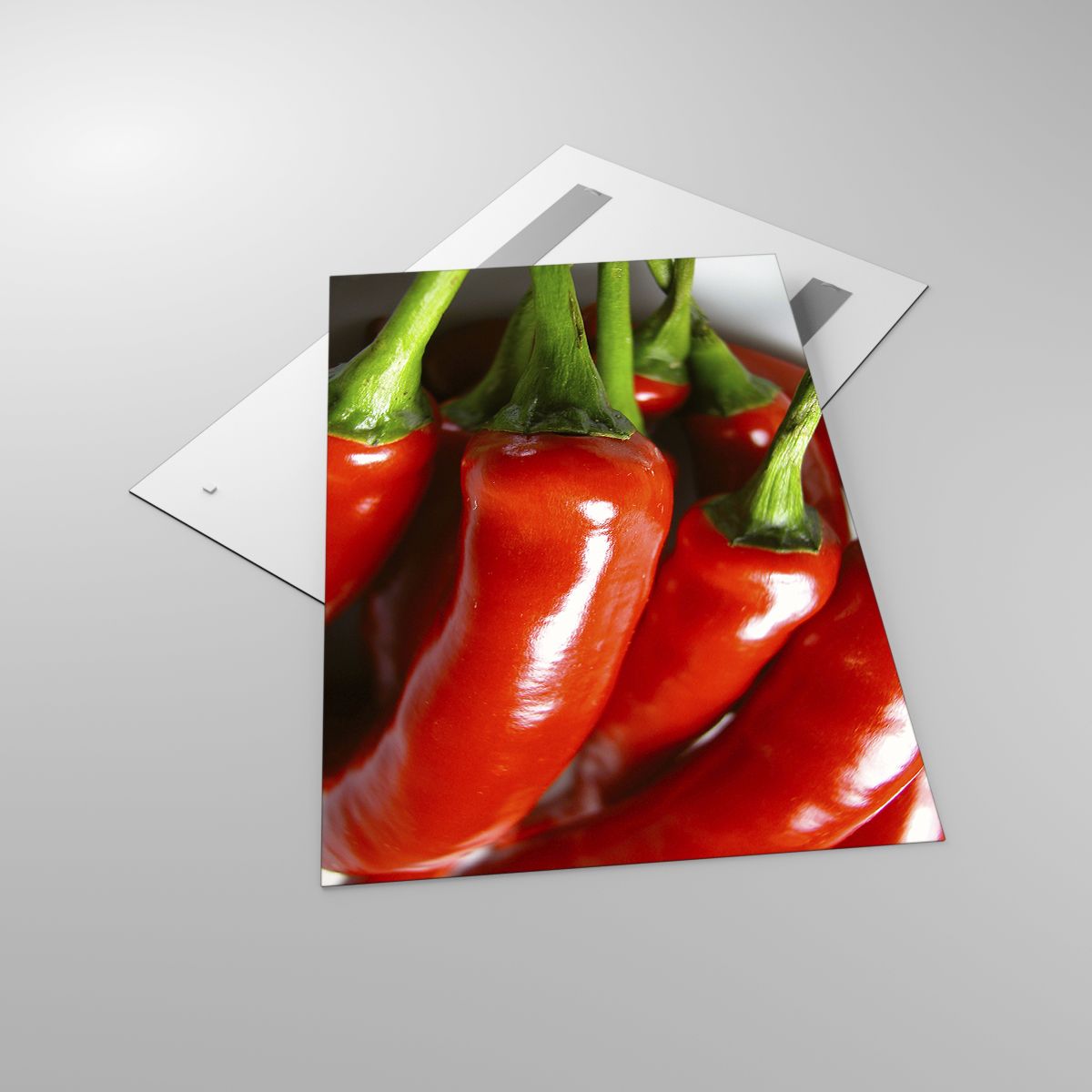 Glasbild Gastronomie, Glasbild Pfeffer, Glasbild Gemüse, Glasbild Chili, Glasbild Kulinarisch