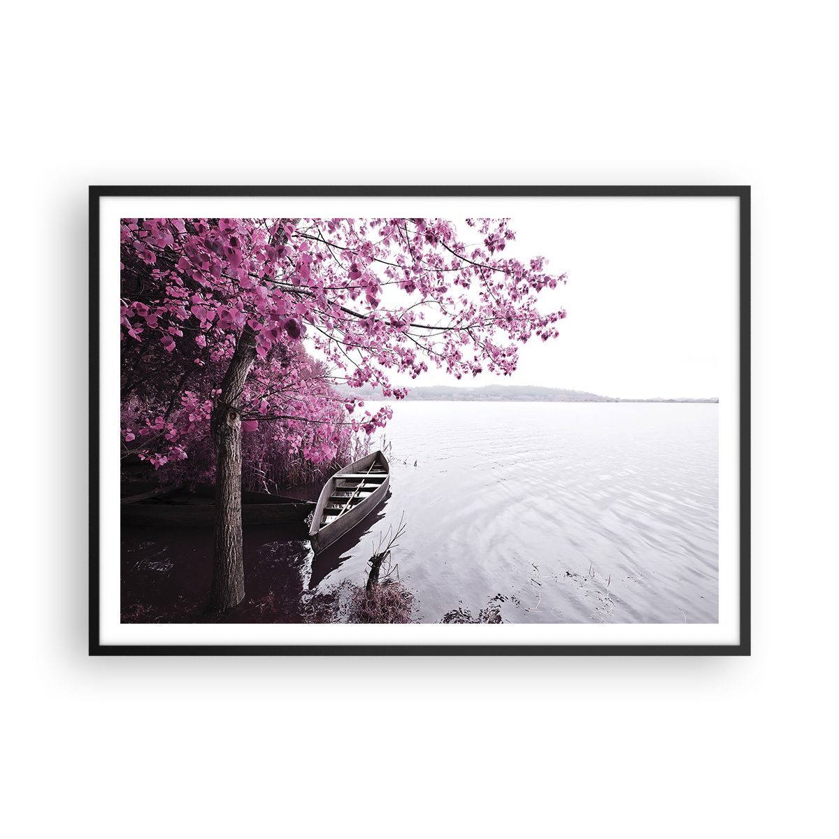 Poster Déco Murale 100x70cm - Lac Et Nature - Style Moderne - Impression Qualité - Neuf