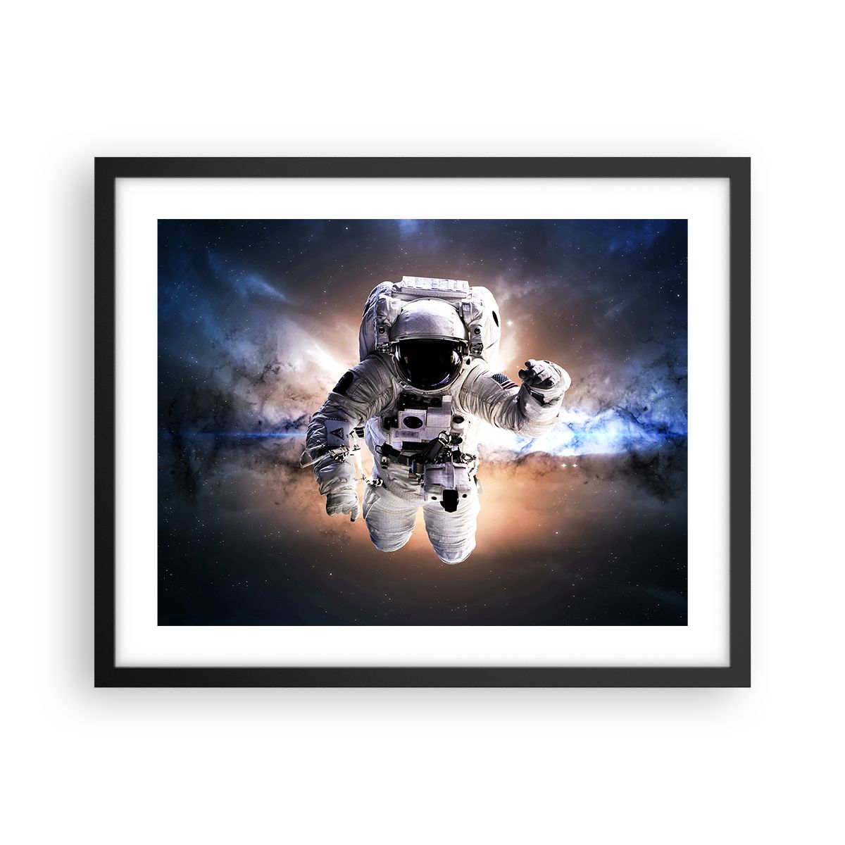 Affiche Poster Artor 50x40cm - Tableau Déco Lune Terre Astronaute, Wall Art Design