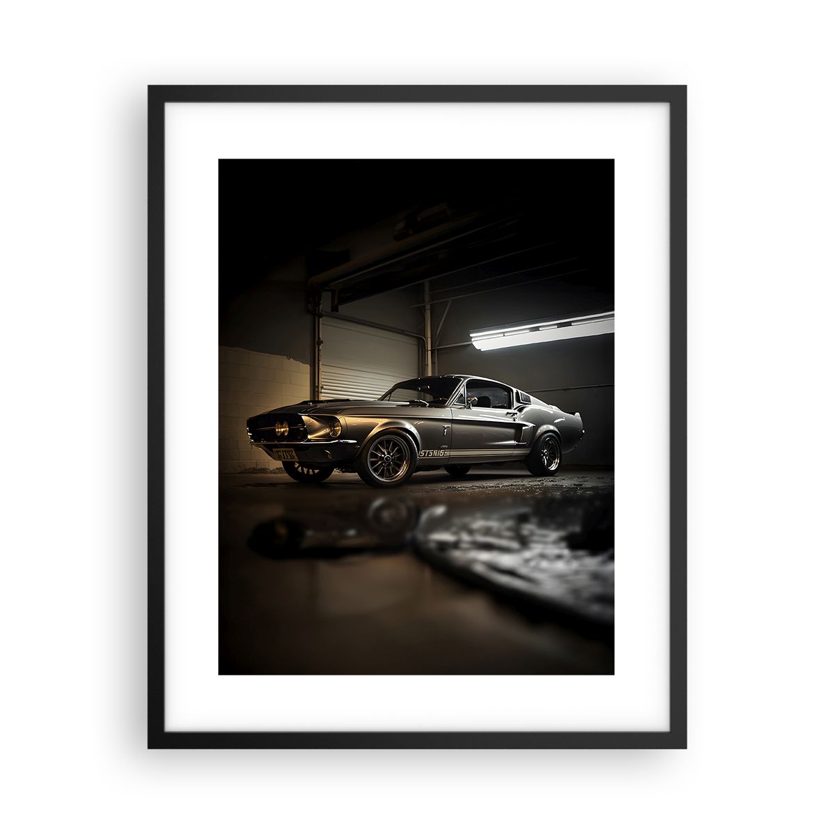 Poster Déco Murale 50x40cm - Thème Voiture Vintage Sportive - Art Mural Moderne