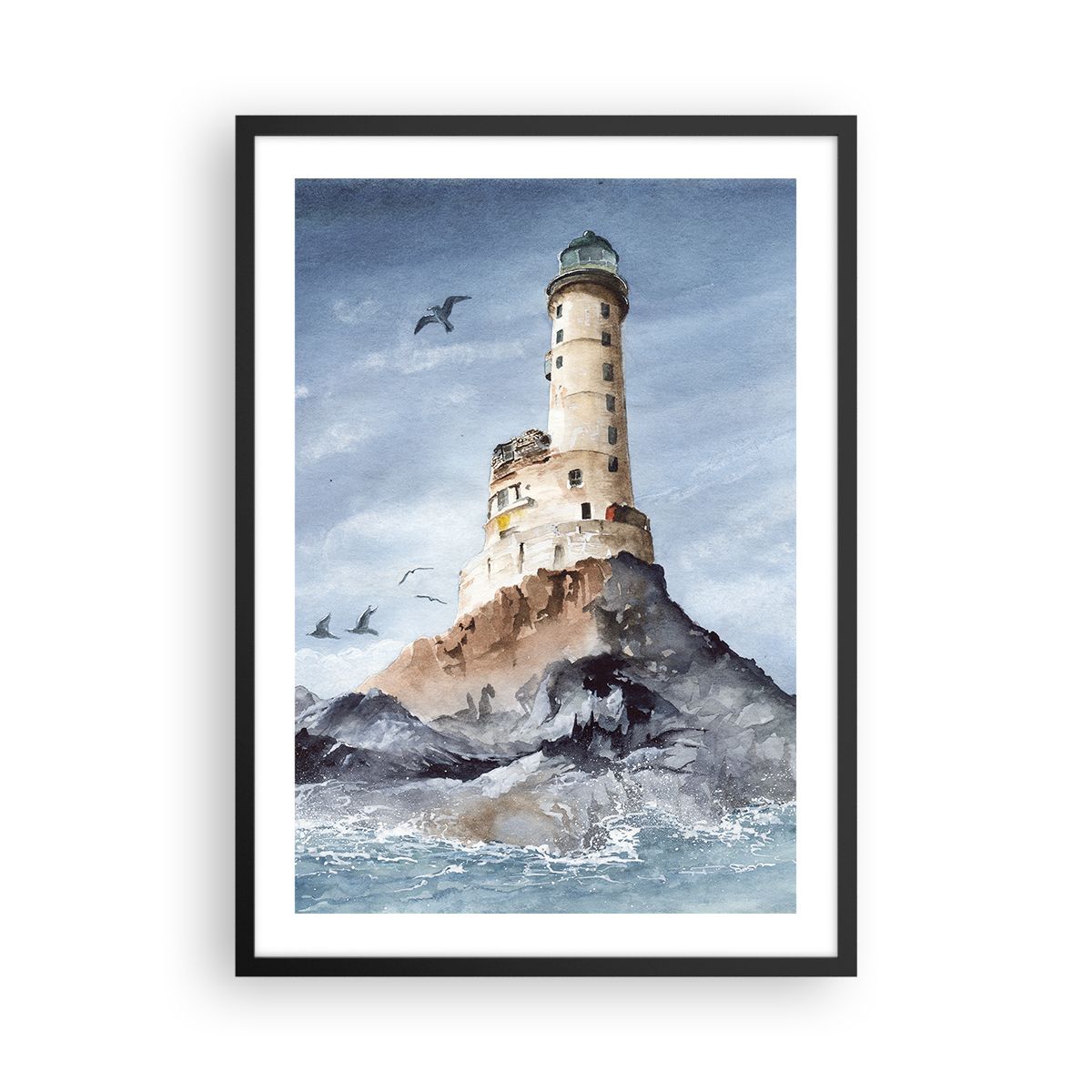 Poster Weißrahmen Deko 40x50cm Surfen Welle Türkis Wandposter Art Prints Wanddeko Bild Wand Kunstdruck Wandbilder Dekoration Wohnzimmer