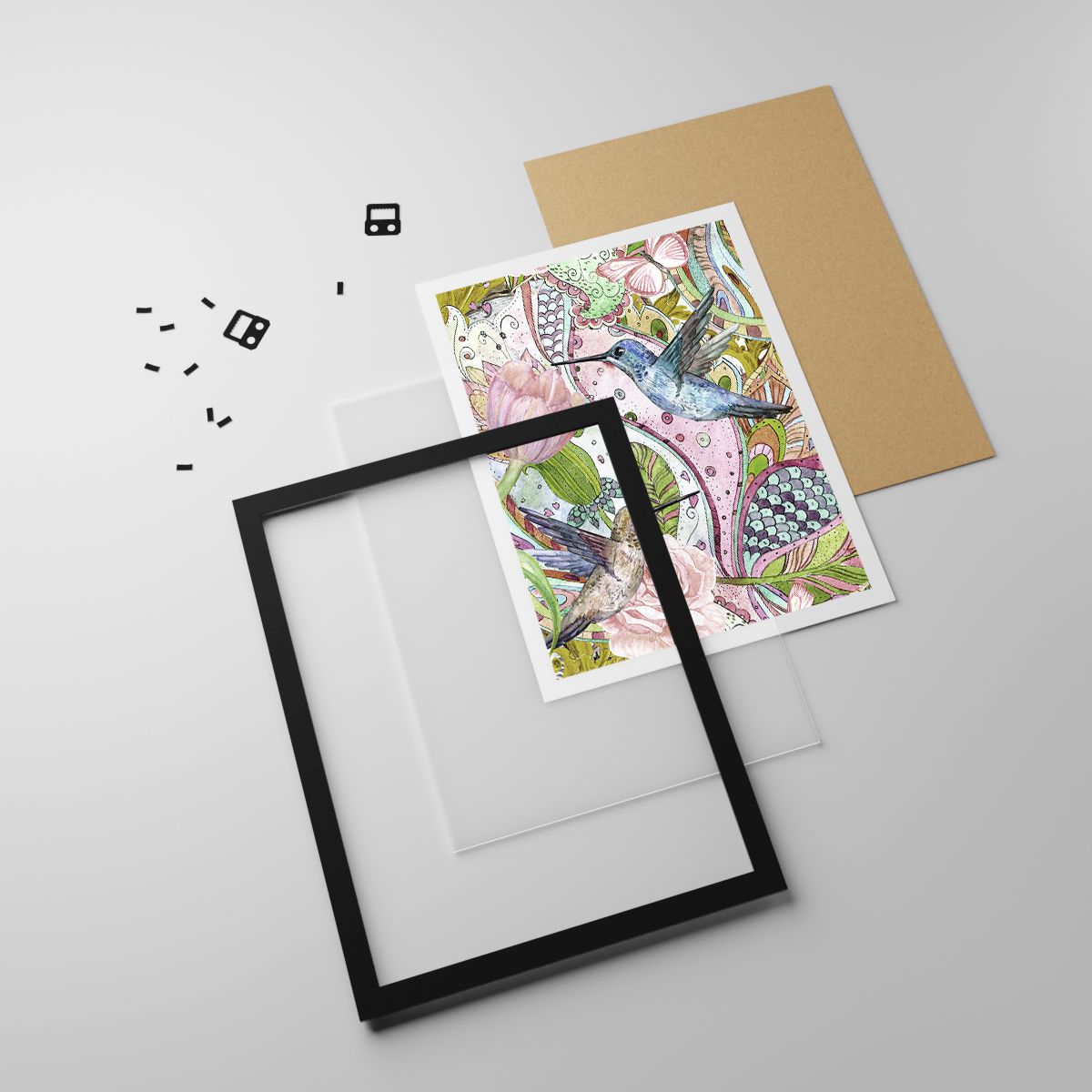 Tableau sur toile - Oiseau du Paradis
